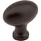 Jeffrey Alexander 1-9/16" Overall Length Dark Bronze Football Lyon Cabinet Knob 3991ORB - alternate 1